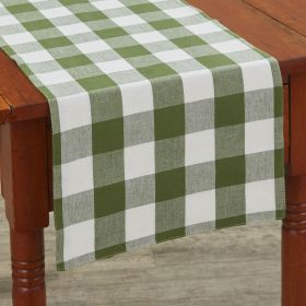 WICKLOW CHECK BACKED TABLE RUNNER 14X72 - SAGE