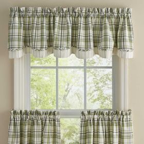 TIME IN A GARDEN LINED LAYERED VALANCE 72X16