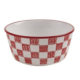 CHICKEN COOP CEREAL BOWL - CHECK