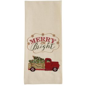 MERRY AND BRIGHT TRUCK EMB DT