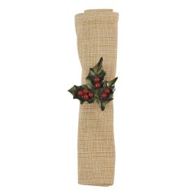 HOLLY AND BERRY NAPKIN RING